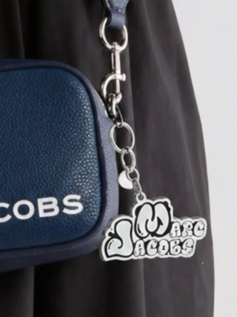 NWT Marc Jacobs Graffiti Logo Keychain Charm Hard to Find Discontinued Keychain